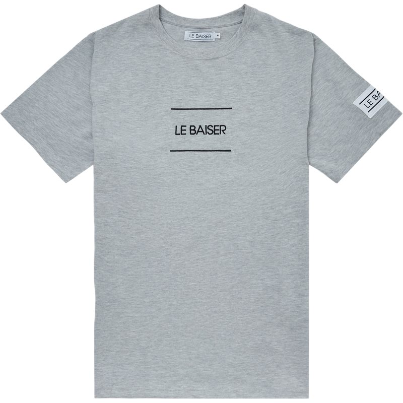 Le Baiser Caen T-shirt Grey Melange